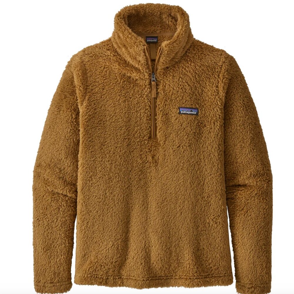 Patagonia Women's Los Gatos 1/4 Zip Sherpa Fleece Brown Size XXL